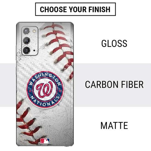 MLB Washington Nationals Game Ball Galaxy Note20 5G Skin